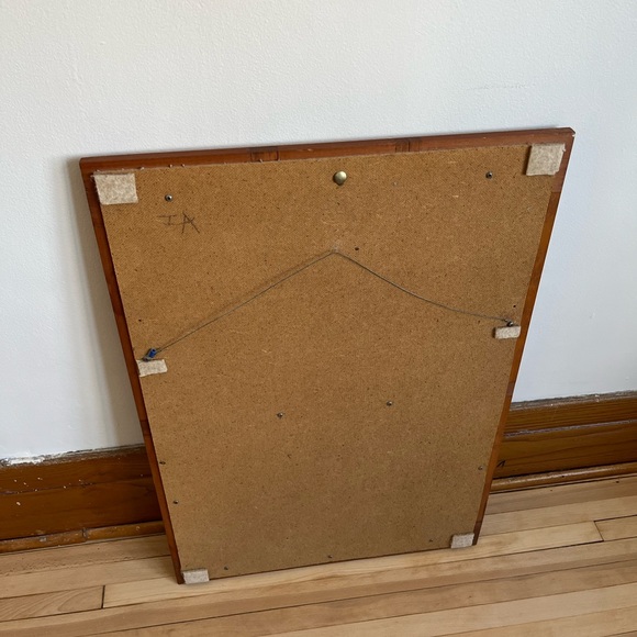 Vintage wooden mirror - Picture 2 of 7